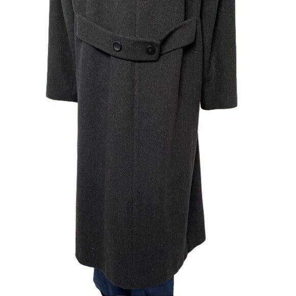 Vintage Forecaster of Boston Full Length Dark Charcoal Wool Cashmere Woman's Coa - Picture 8 of 14